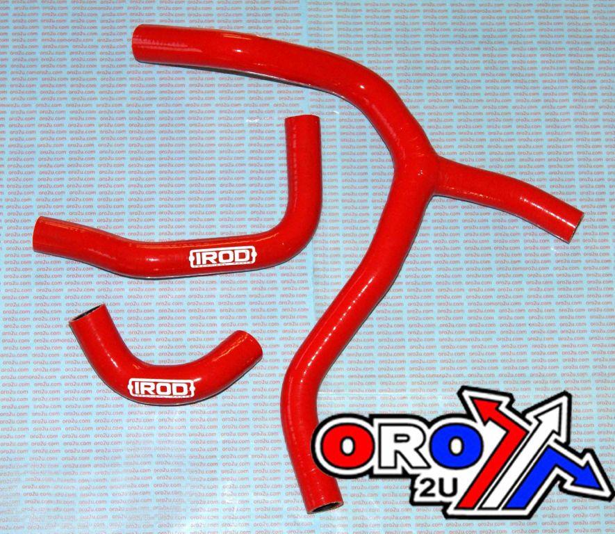 HOSE KIT CRF450R 13-14 RED, SILICONE RADIATOR RED, IROD 010066