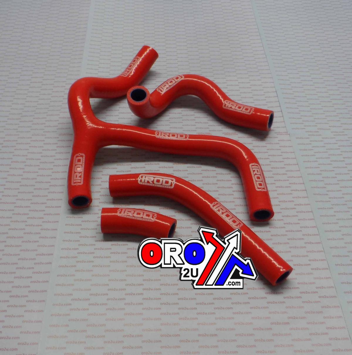 HOSE KIT CRF450R 2015-16 RED, SILICONE RADIATOR RED, IROD