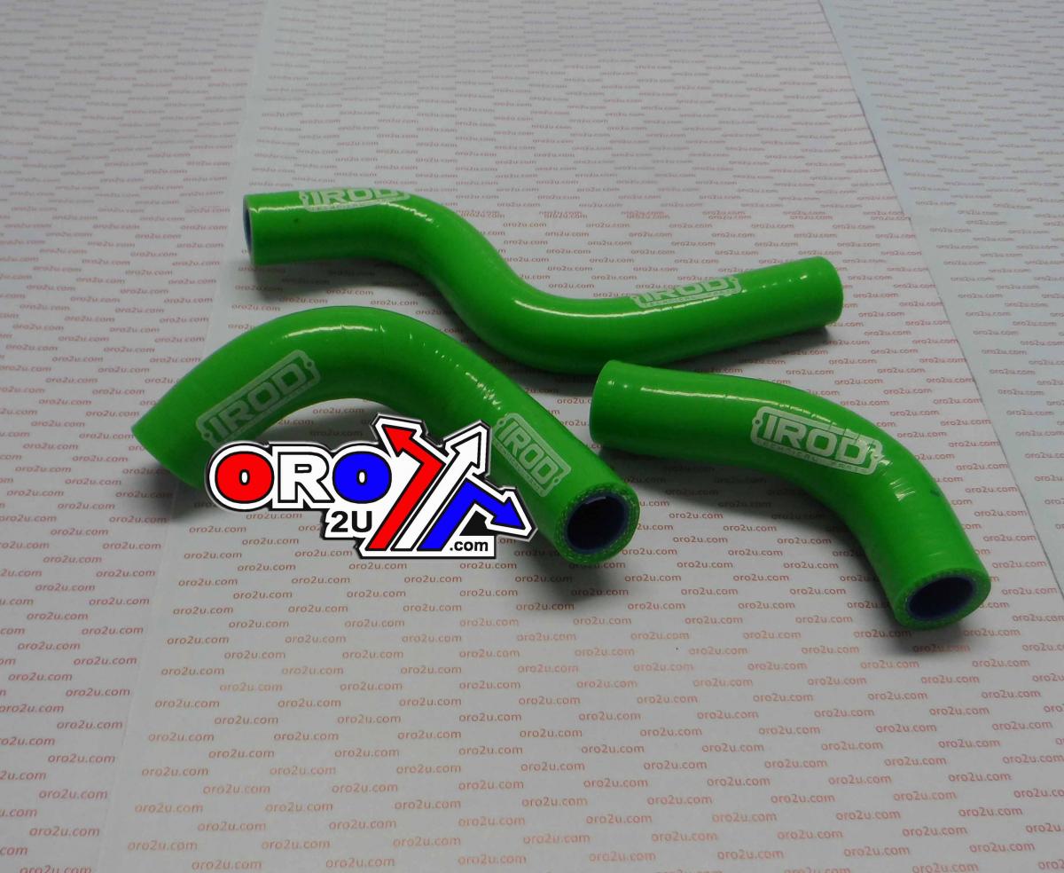 HOSE KIT KX85 2014-20 GREEN, SILICONE RADIATOR GREEN, IROD 010071