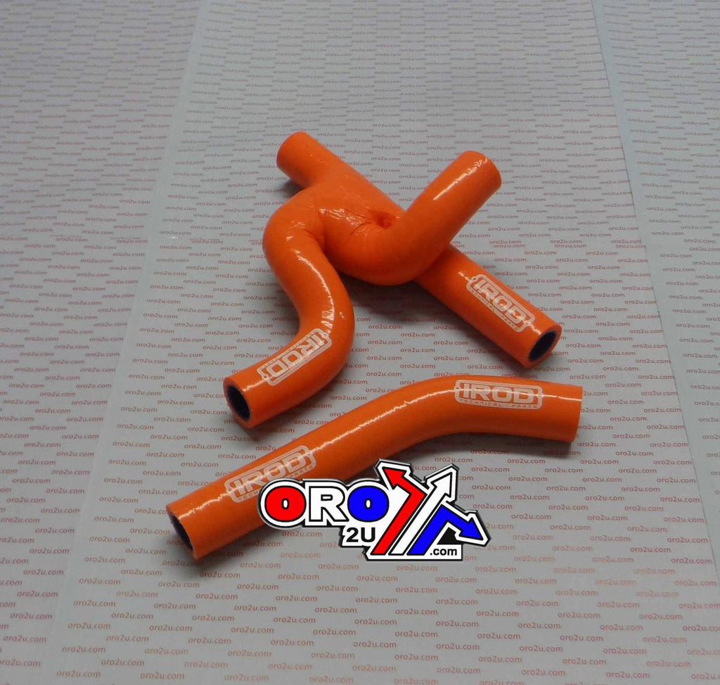 HOSE KIT KTM EXC125 2008-11, SILICONE RADIATOR ORANGE, IROD 010074