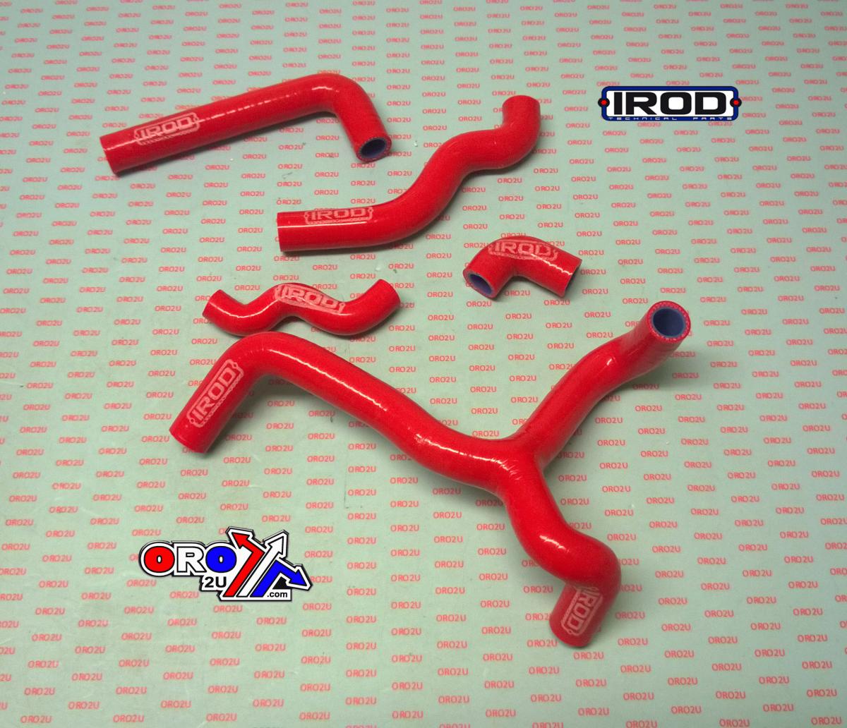 HOSE KIT BETA 350/390/430/490 RR, SILICONE RADIATOR RED 010110, IROD