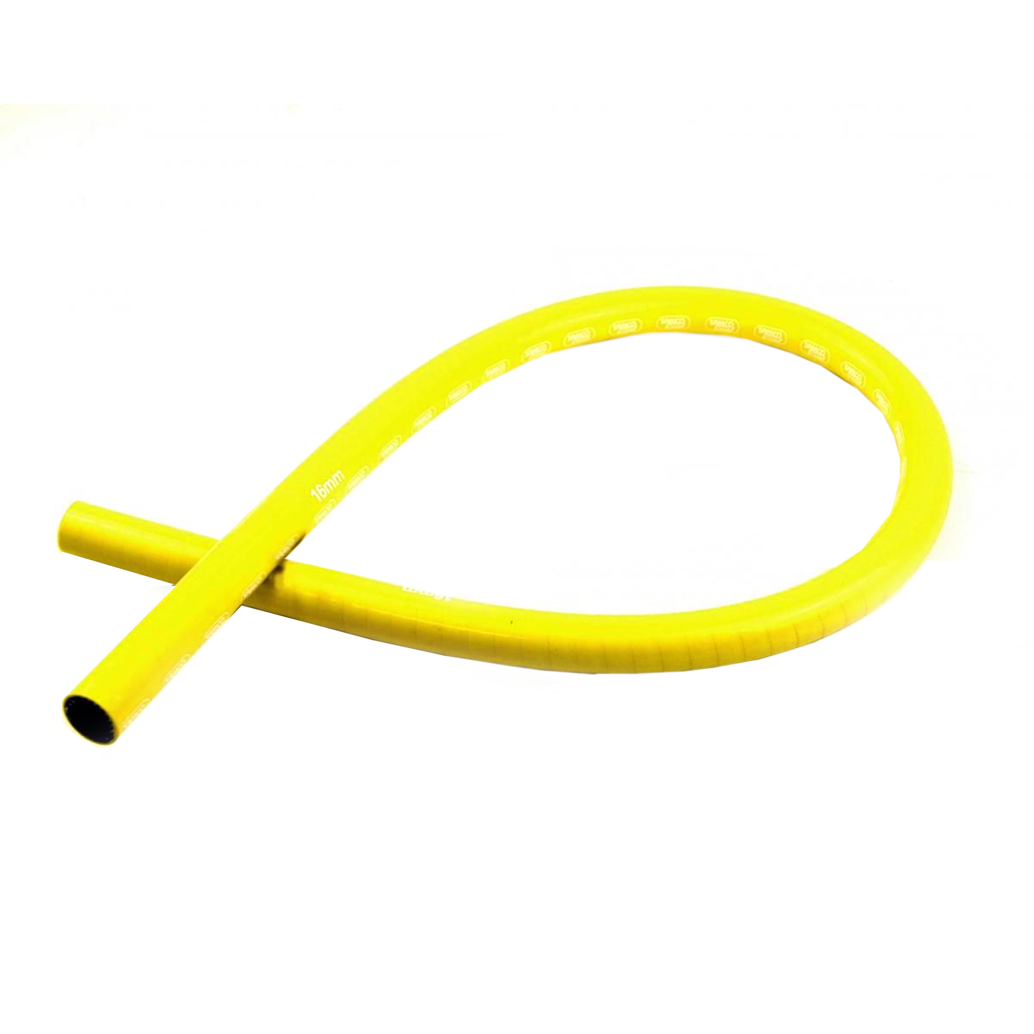 SILICONE HOSE 16MM 1 METER, YELLOW, UNIVERSAL AIR, WATER, INTAKE