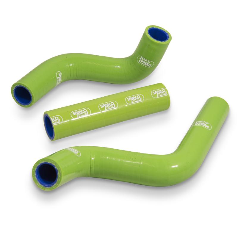 SAMCO HOSE KIT KAWASAKI, 3 PIECE KIT, GREEN, KAW-20 GN