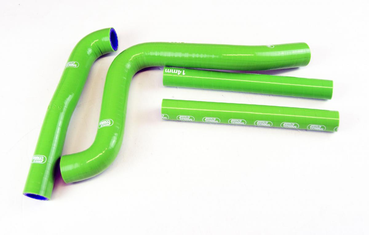 SAMCO HOSE KIT KAWASAKI, 4 PIECE KIT, GREEN, KAW-83 GN