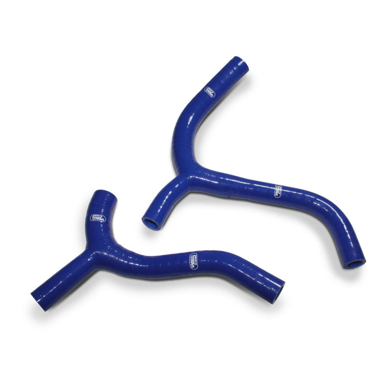 COOLANT HOSE 2 PIECE KIT BLUE 19-23 KAWASAKI 450 KX F 'Y' RACE DESIGN SAMCO KAW-92-BU
