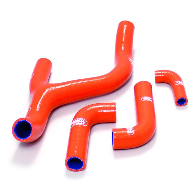 SAMCO HOSE KIT KTM Y' Piece Race Design, 4 PIECE KIT, ORANGE, KTM-53 OR