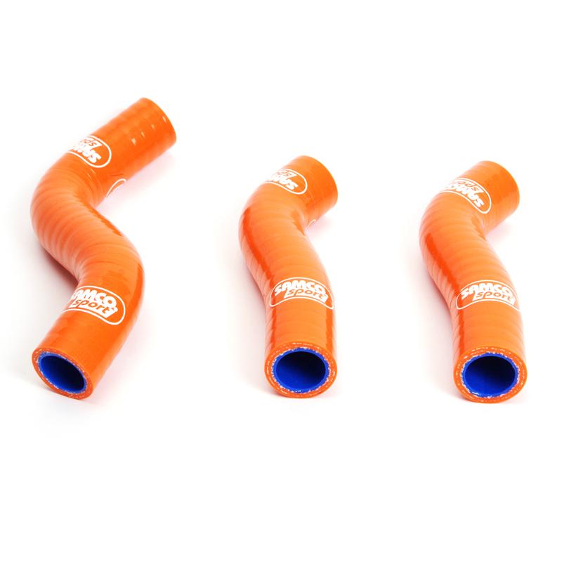 SAMCO HOSE KIT KTM, 3 PIECE KIT, ORANGE, KTM-7 OR