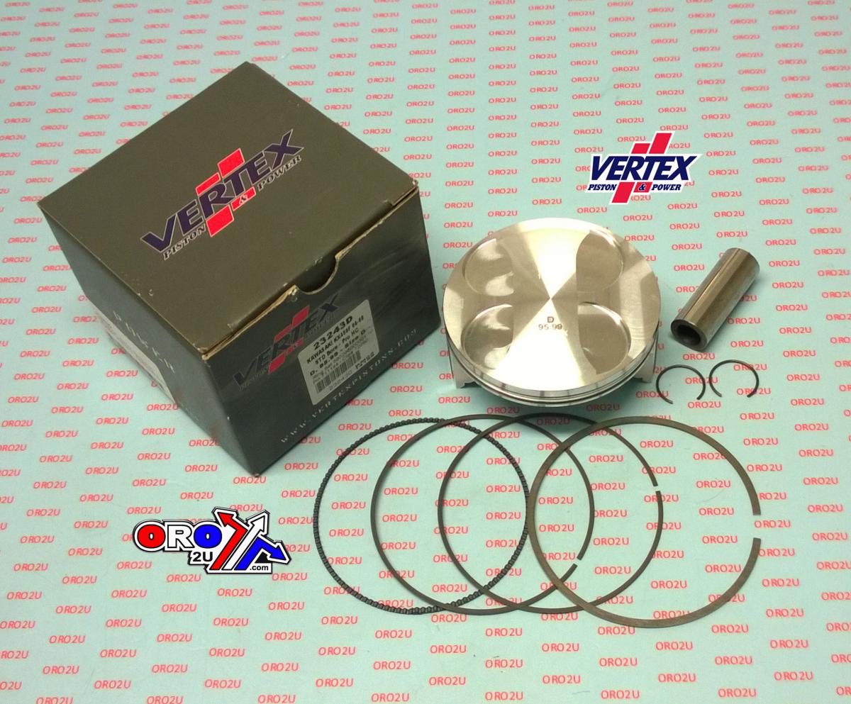PISTON KIT VERTEX 96.0 C HC KAW KLX/KX/KXE 450 06-10, VERTEX 23243C HC COMPR 13,0:1