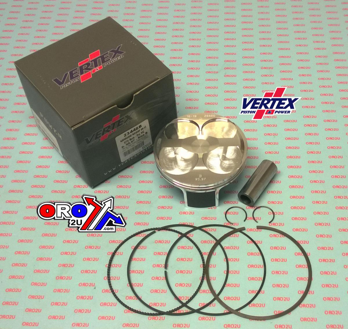 PISTON KIT VERTEX 96.0 B HC KAWASAKI KX 450 09-12, VERTEX 23446B HC COMPR 13,2:1