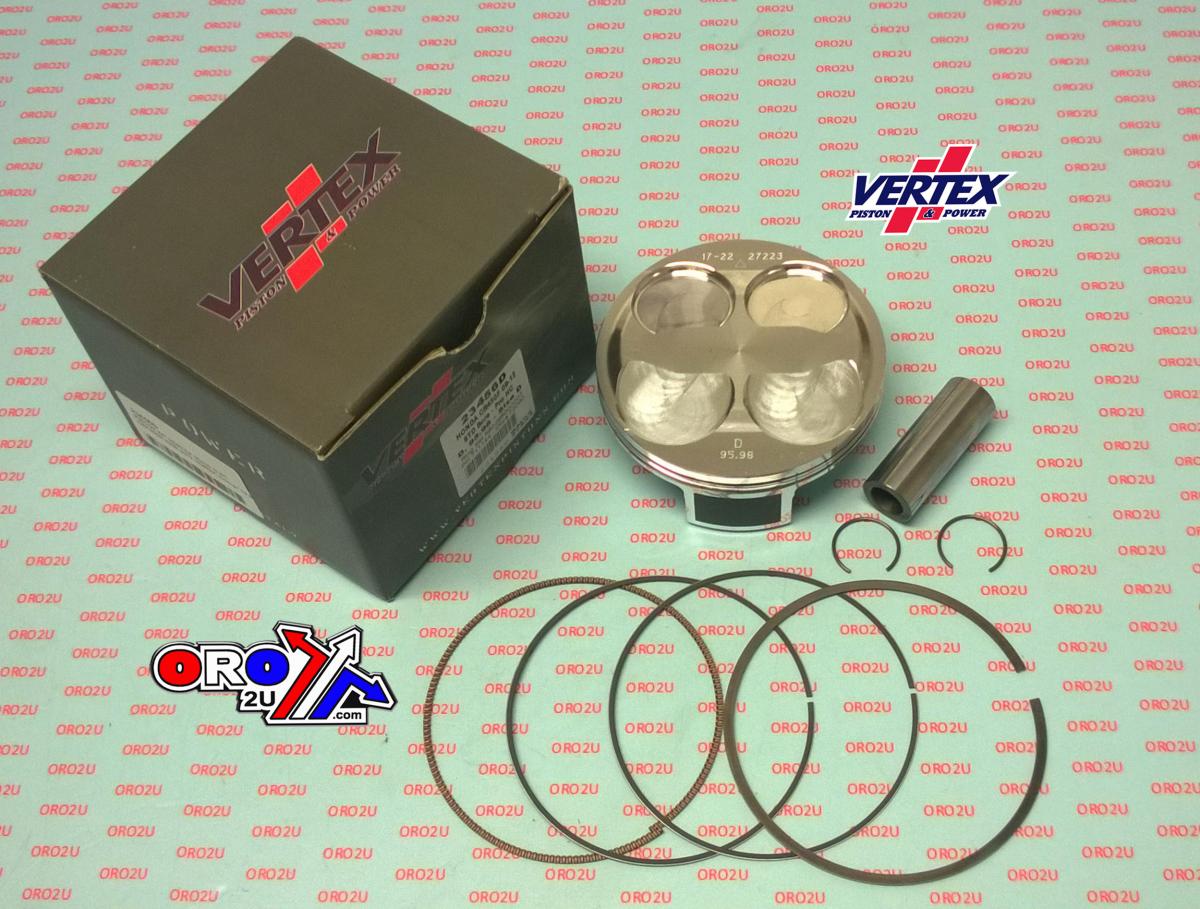 PISTON KIT VERTEX 96.0 A HC HONDA CRF 450 09-12, VERTEX 23456A HC COMPR 12,9:1