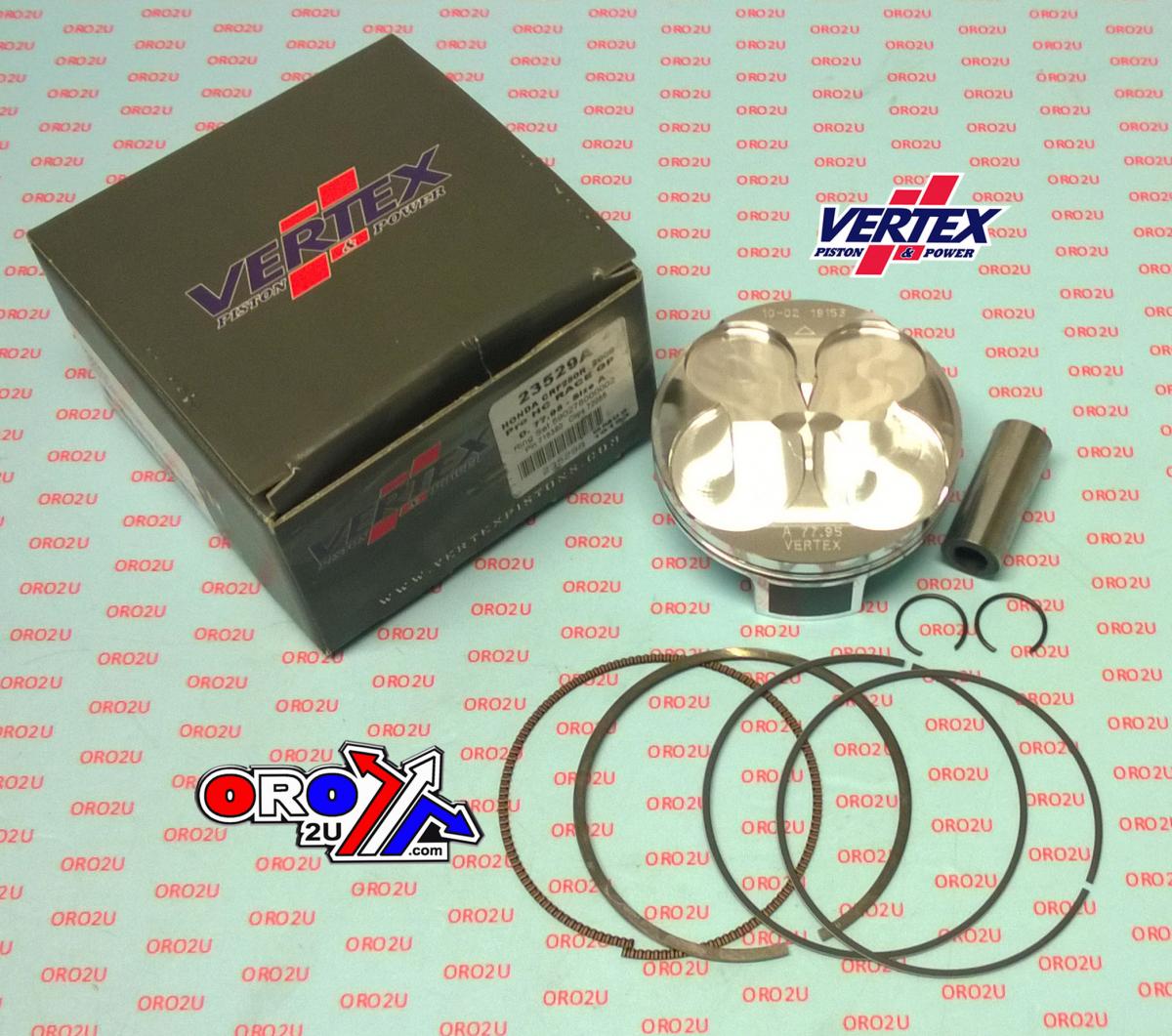 PISTON KIT VERTEX 78.0 A HC HONDA CRF 250R 2009, VERTEX 23529A GP RACER CHOICE HC COMPR 13,7:1