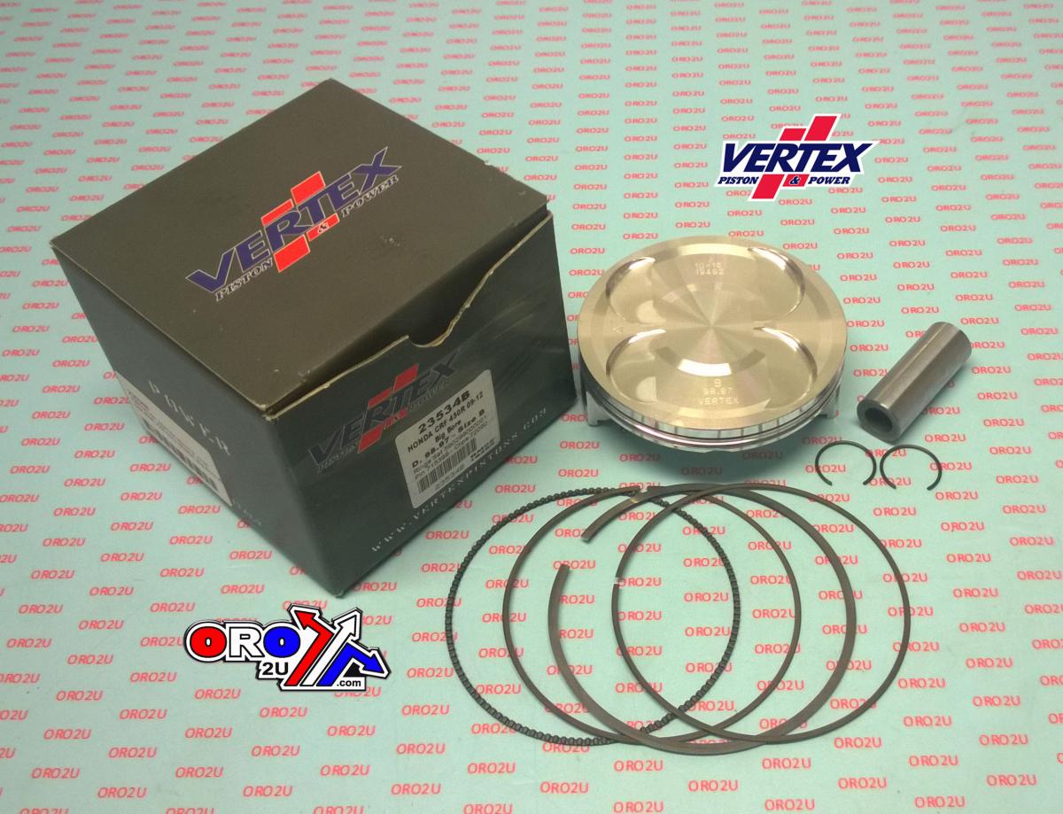 PISTON KIT VERTEX 99.0 B HONDA CRF 450 09-12, VERTEX 23534B OS +3.00 BIG BORE XL COMPR 12,0:1
