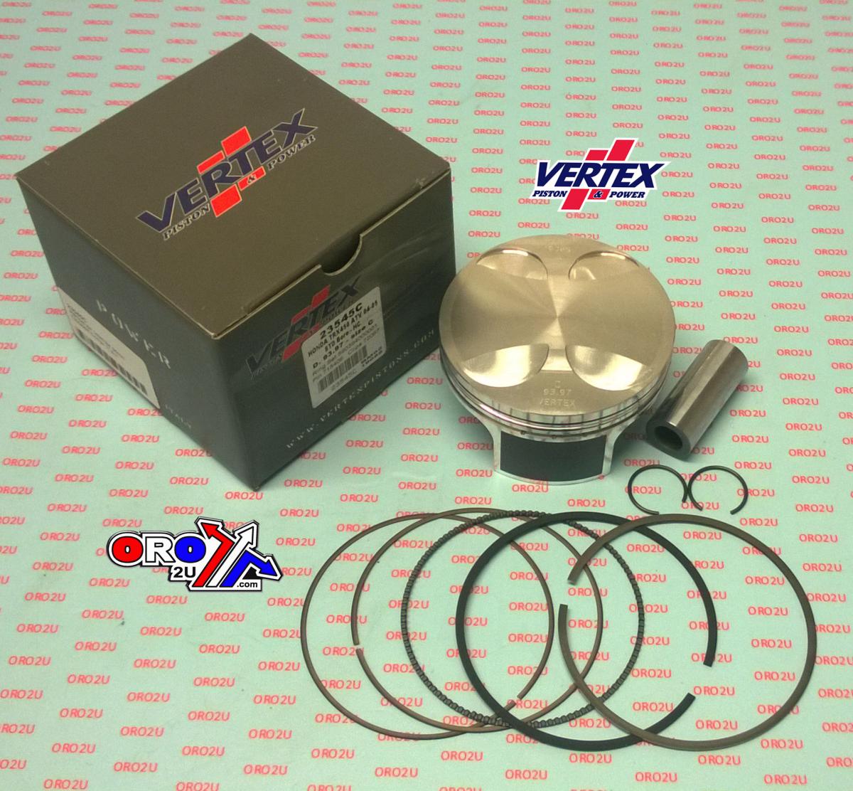 PISTON KIT VERTEX 94.0 C HC HONDA TRX 450 04-05, VERTEX 23545C HC COMPR 11,5:1