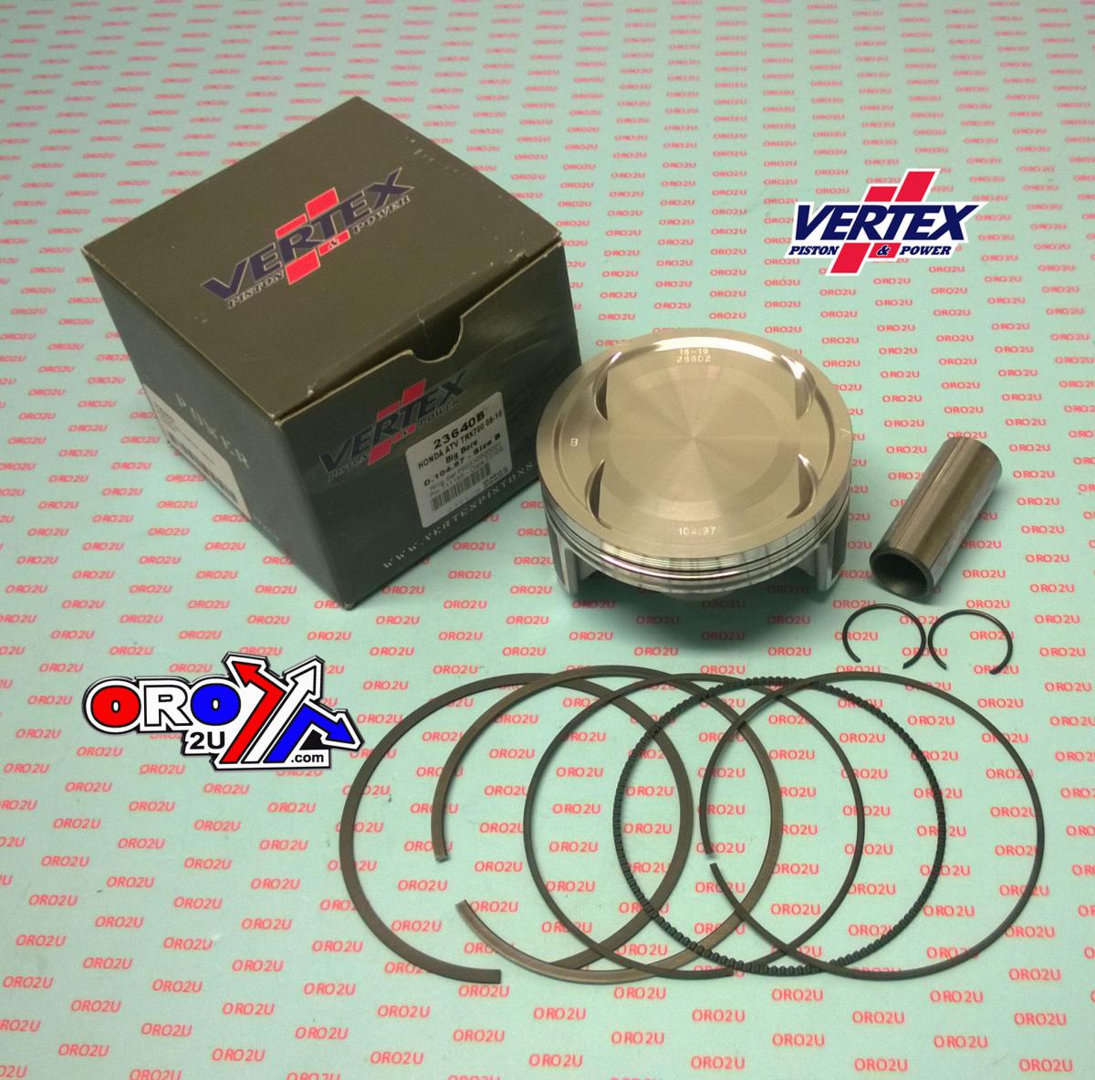 PISTON KIT VERTEX 105.0 B HONDA TRX 700 08-10, VERTEX 23640B OS+3.00 BIG BORE