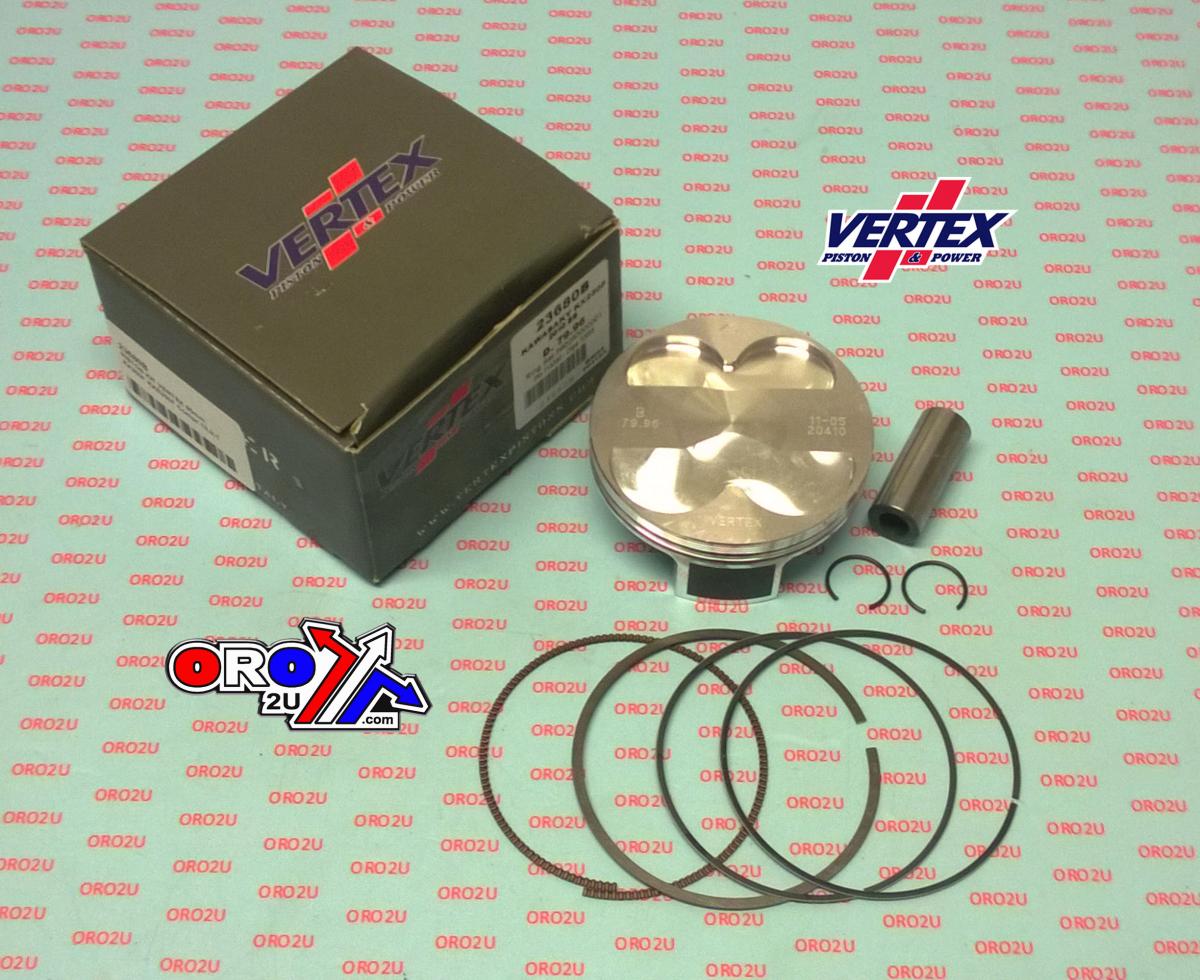 PISTON KIT VERTEX 80.0 C KAWASAKI KX/KXE 250 2010, VERTEX 23680C OS+3.00 BIG BORE COMPR 13,2:1