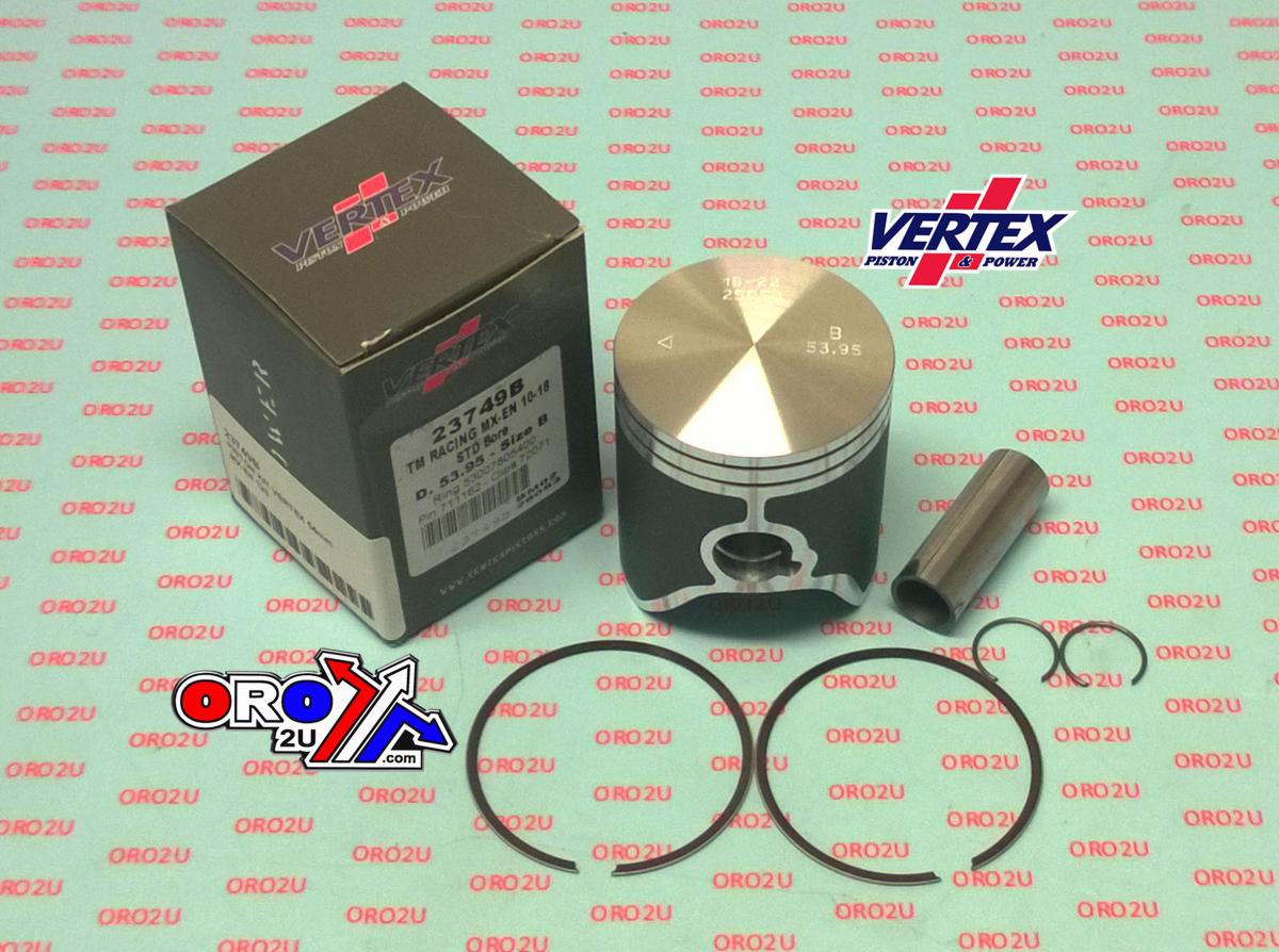 PISTON KIT VERTEX 54.0 C TM RACING MX/EN/SM 125 10-22, VERTEX 23749C