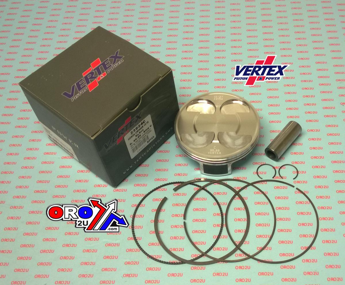 PISTON KIT VERTEX 99.0 C HONDA CRF 450 13-16, VERTEX 23924C OS+3:00 BIG BORE COMPR 13,6:1