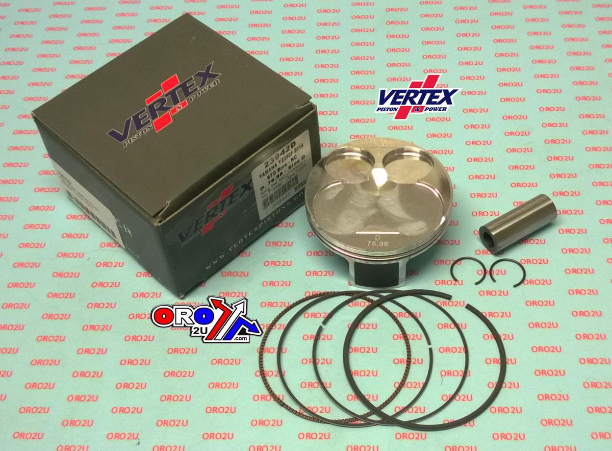 PISTON KIT VERTEX 77.0 A HC YAMAHA YZ/WR 250 14-17, VERTEX 23924A HC COMPR 14,2:1