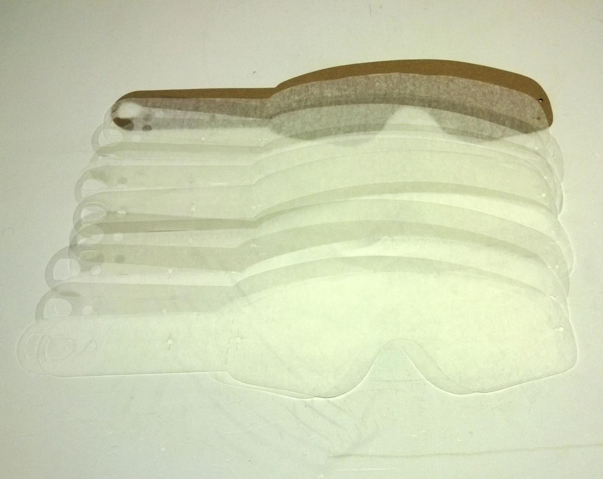 RNR CROWBAR TEAR OFFS PACK, TEAR OFFS PK/10, TP23, OAKLEY CROWBAR PATTERN