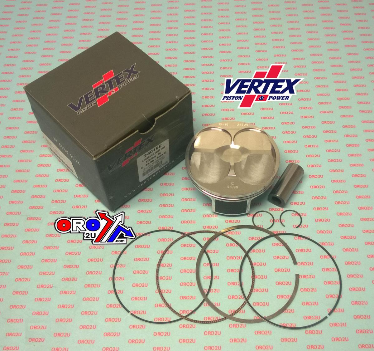 PISTON KIT VERTEX 96.0 D HC KAWASAKI KX 450 2015, VERTEX 24019D HC COMPR 13,0:1