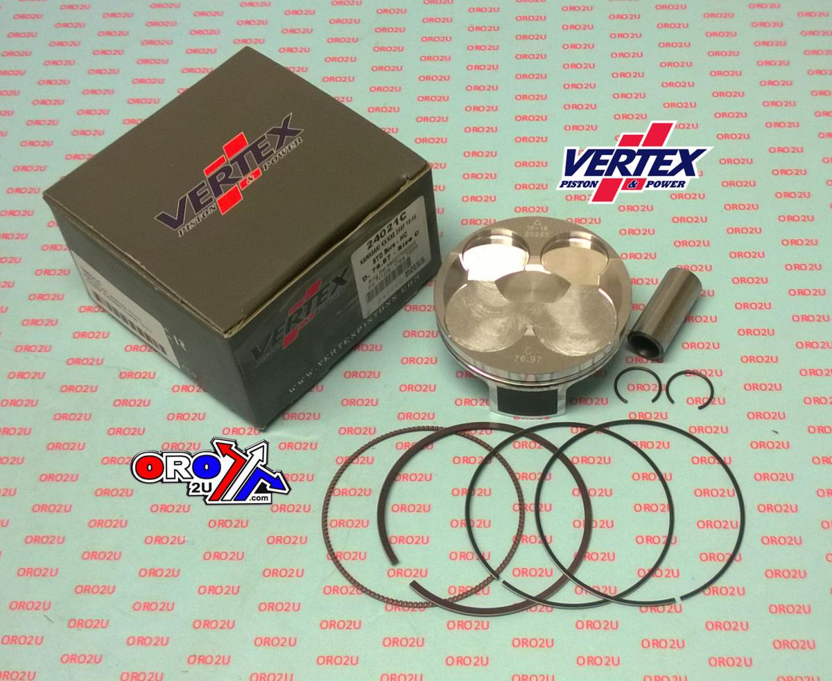 PISTON KIT VERTEX 77.0 A HC KAWASAKI KX/KXE 250 15-16, VERTEX 24021A HC COMPR 14,3:1