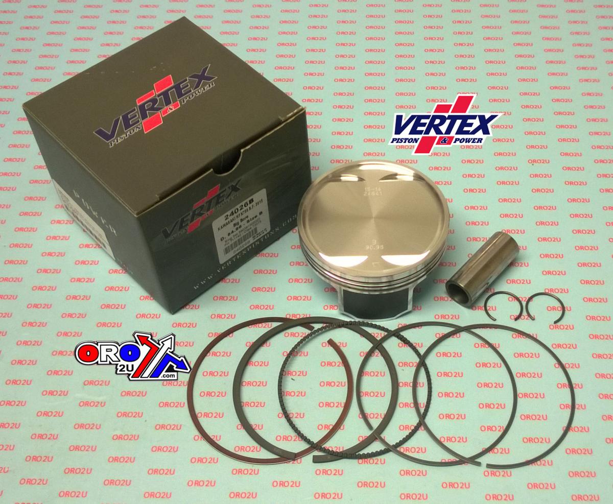 PISTON KIT VERTEX 91.0 B KAWASAKI KFX 750 15-17, VERTEX 24026B BRUTE FORCE OS+6:00 BIG BORE
