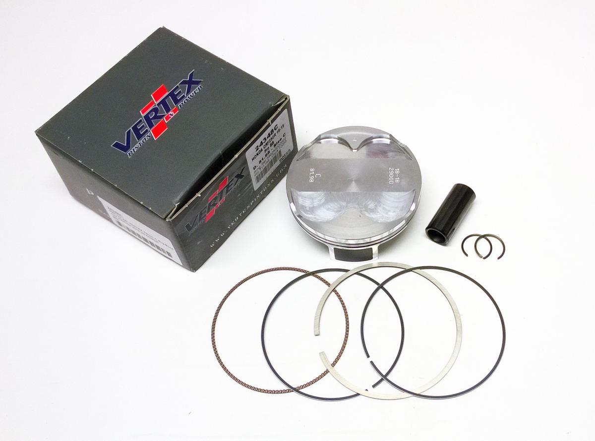 PISTON KIT VERTEX 82.0 B HONDA CRF 250 R/RX 18-22, VERTEX 24348B OS+4:00 BIG BORE COMPR 13,9:1