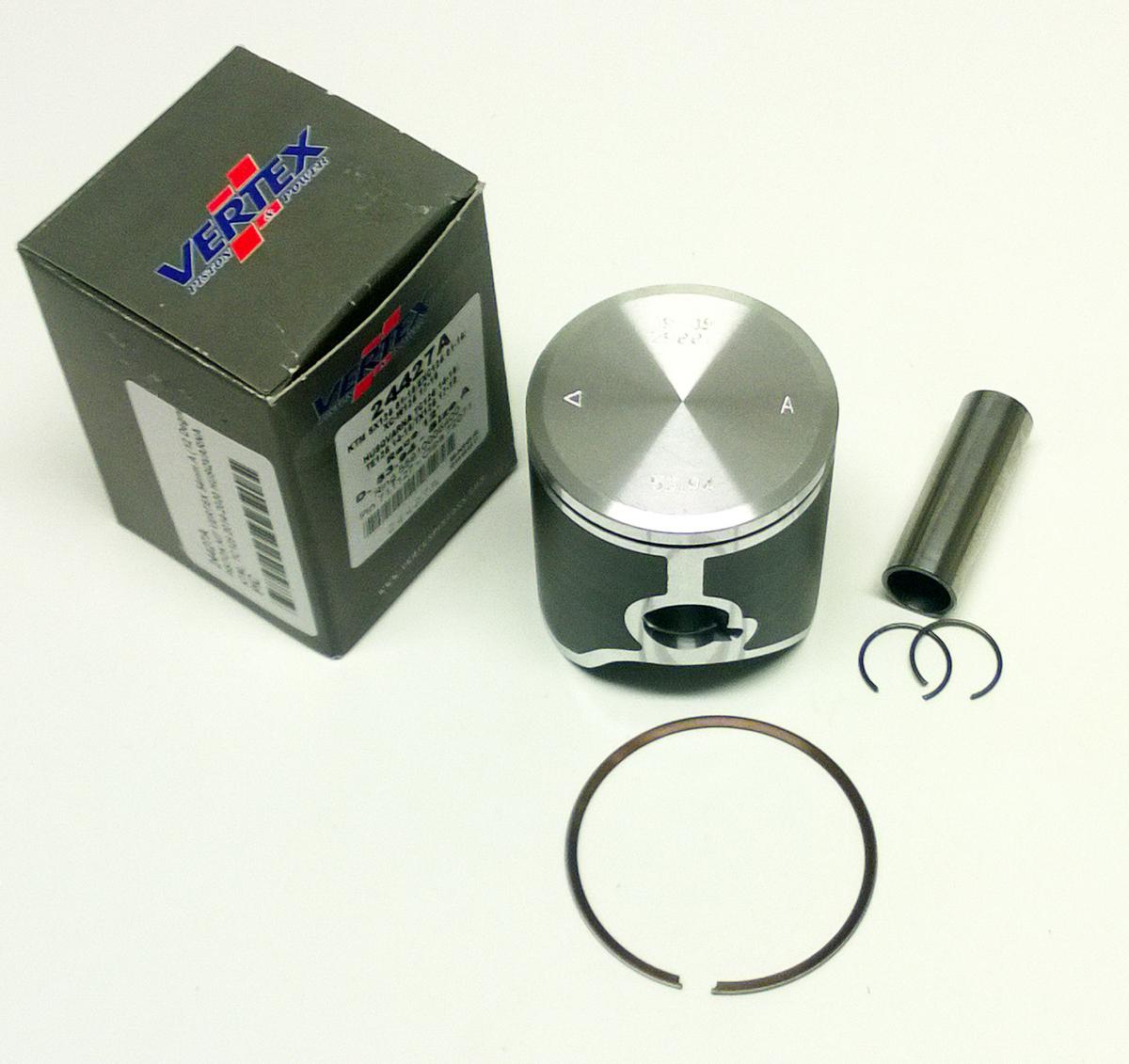 PISTON KIT VERTEX 54.0 A KTM EXC/SX/XC-W 125 01-22, VERTEX 24427A GAS GAS/HUSKY 12 DEGREE HEAD SR