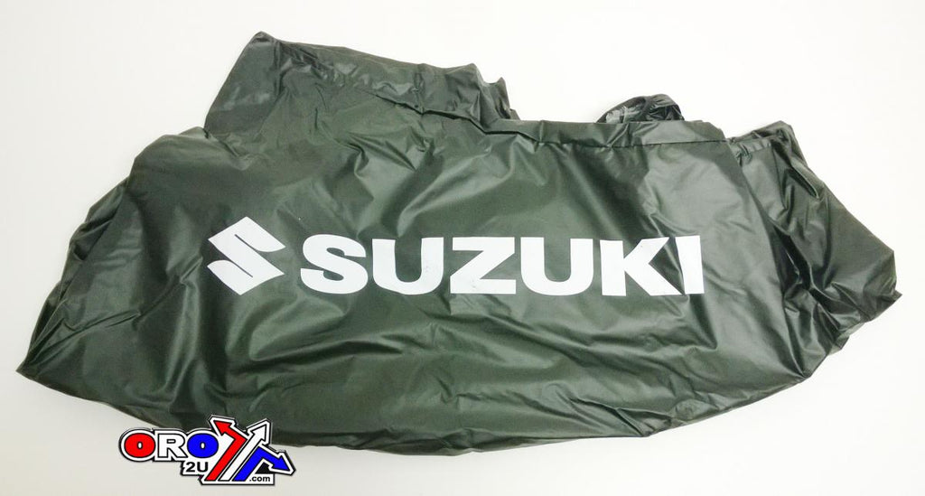 UNIVERSAL ATV COVER WEATHER PROTECTOR - SUZUKI LOGO, VEHICLE QUAD BIKE BUGGY SHIELD STORAGE COVER SHEET, UNIVERSAL FITMENT