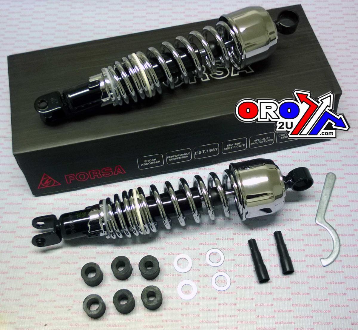 SHOCK ABSORBER FORSA 335, 2000040 BLACK/CHR/CHROME