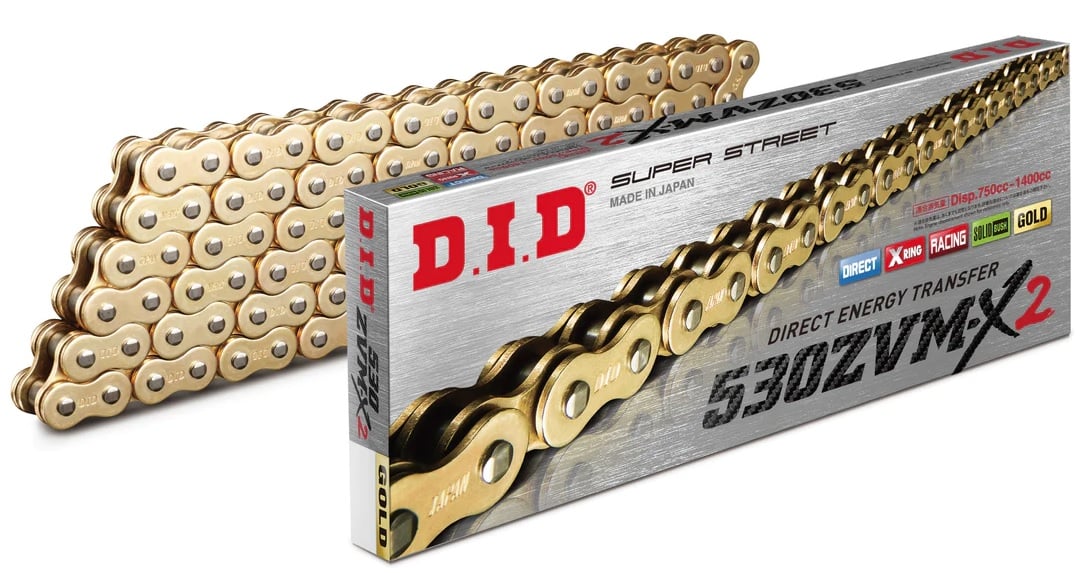 DID 530ZVM-X GOLD CHAIN 110L, DID530ZVMXGG110, 530ZVM-X, 3012650, ROAD, MC