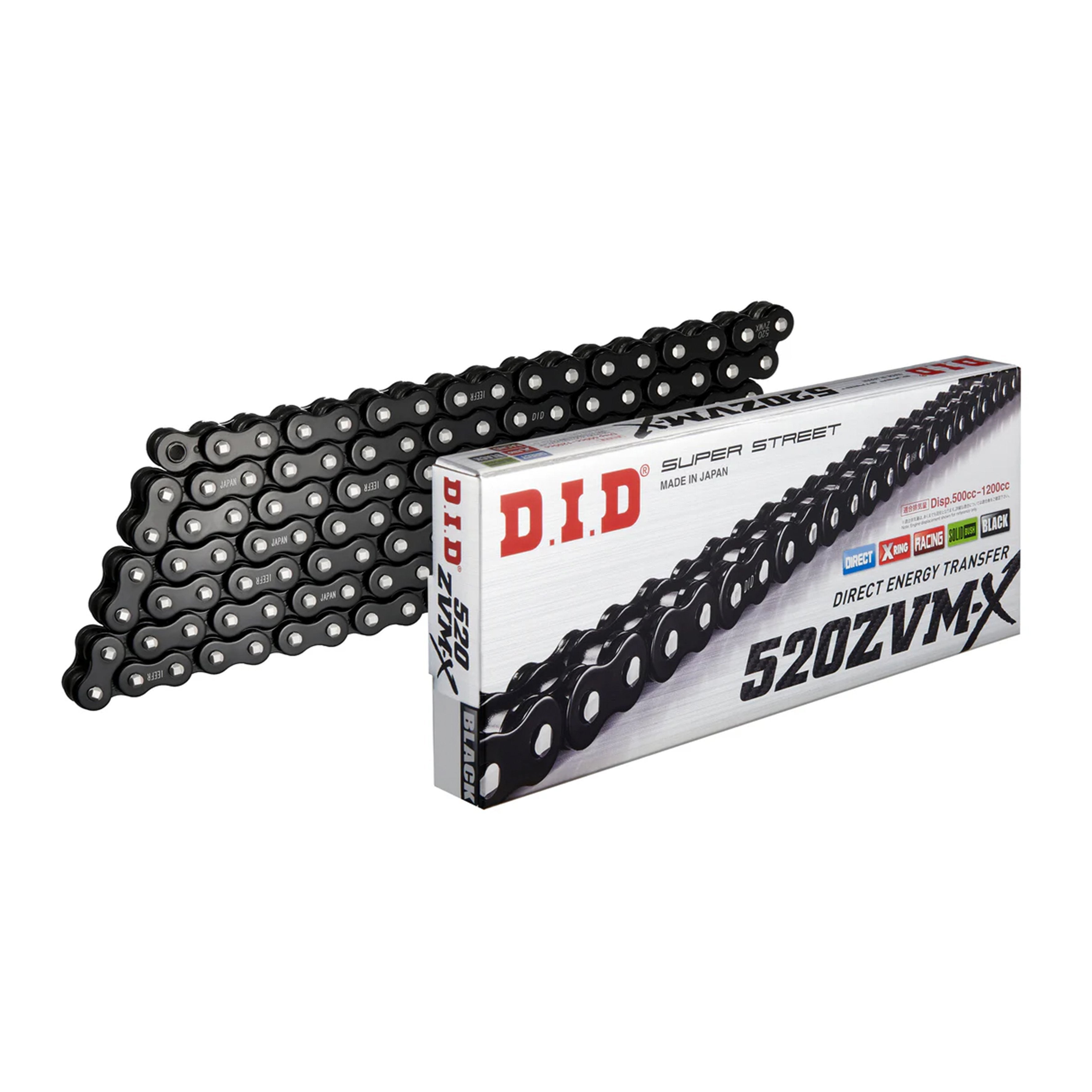 DID 520ZVM-X BLACK CHAIN 120L ZJ DID520ZVMX120