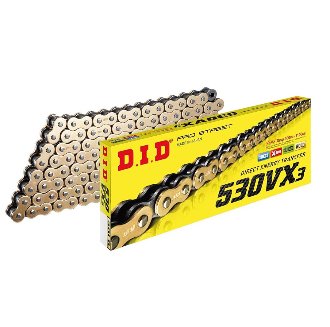 DID 530VX3 X-RING GB CHAIN 130L ZJ DID530VX3GB130