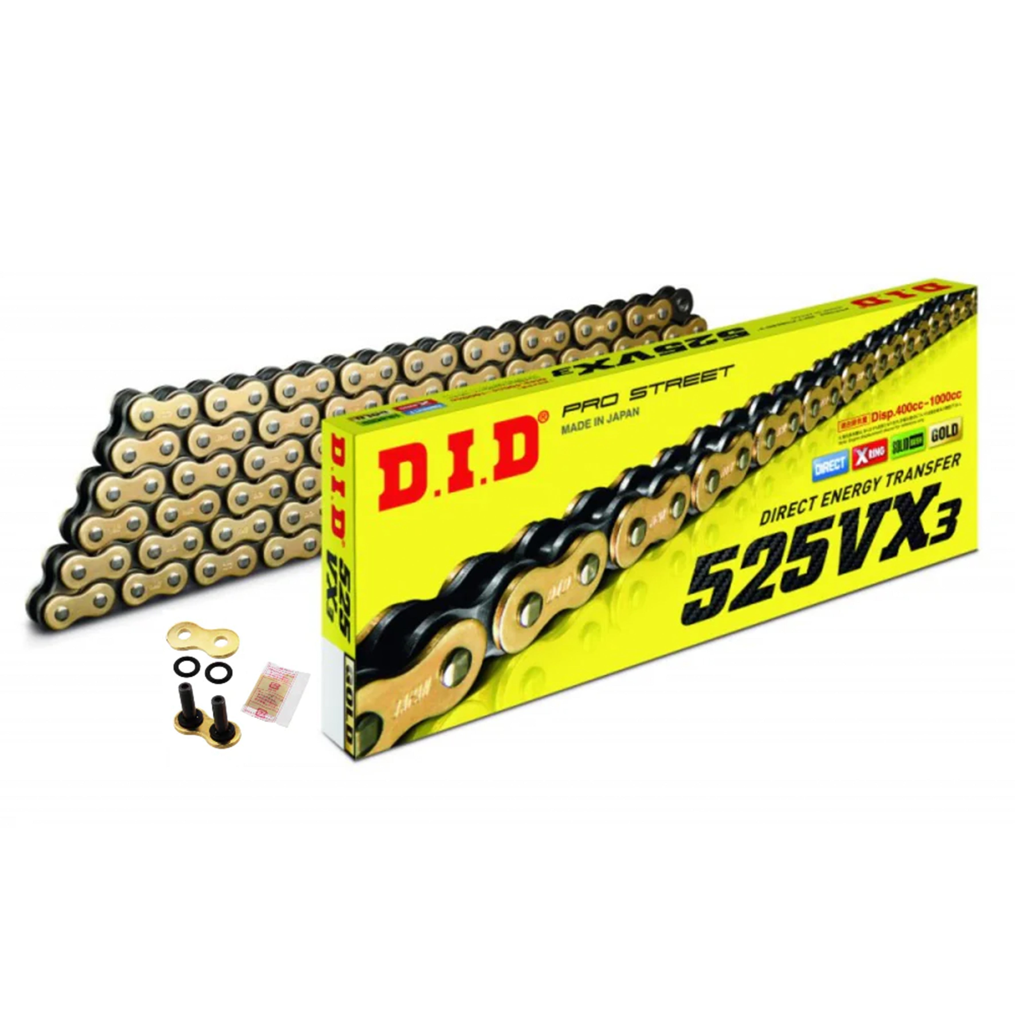 DID 525VX GB X-RING VX3 CHAIN 100L ZJ DID525VXGB100