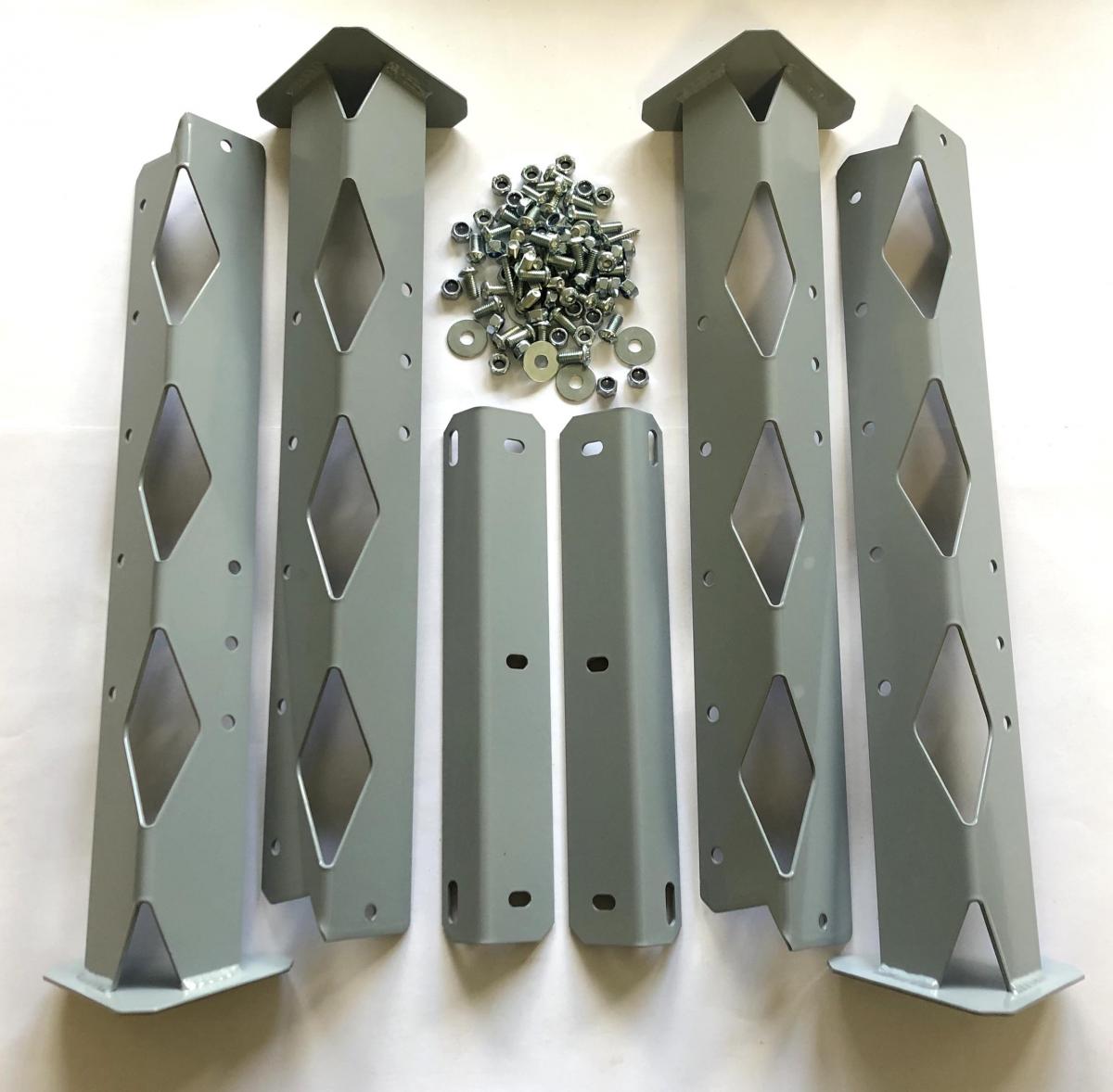 TAGZ FACTORY MX STAND LEG SET, FINISH MATT GREY RAL7001