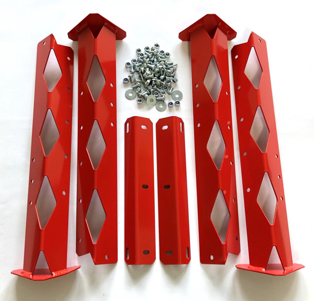 TAGZ FACTORY MX STAND LEG SET, FINISH GLOSS RED RAL3020