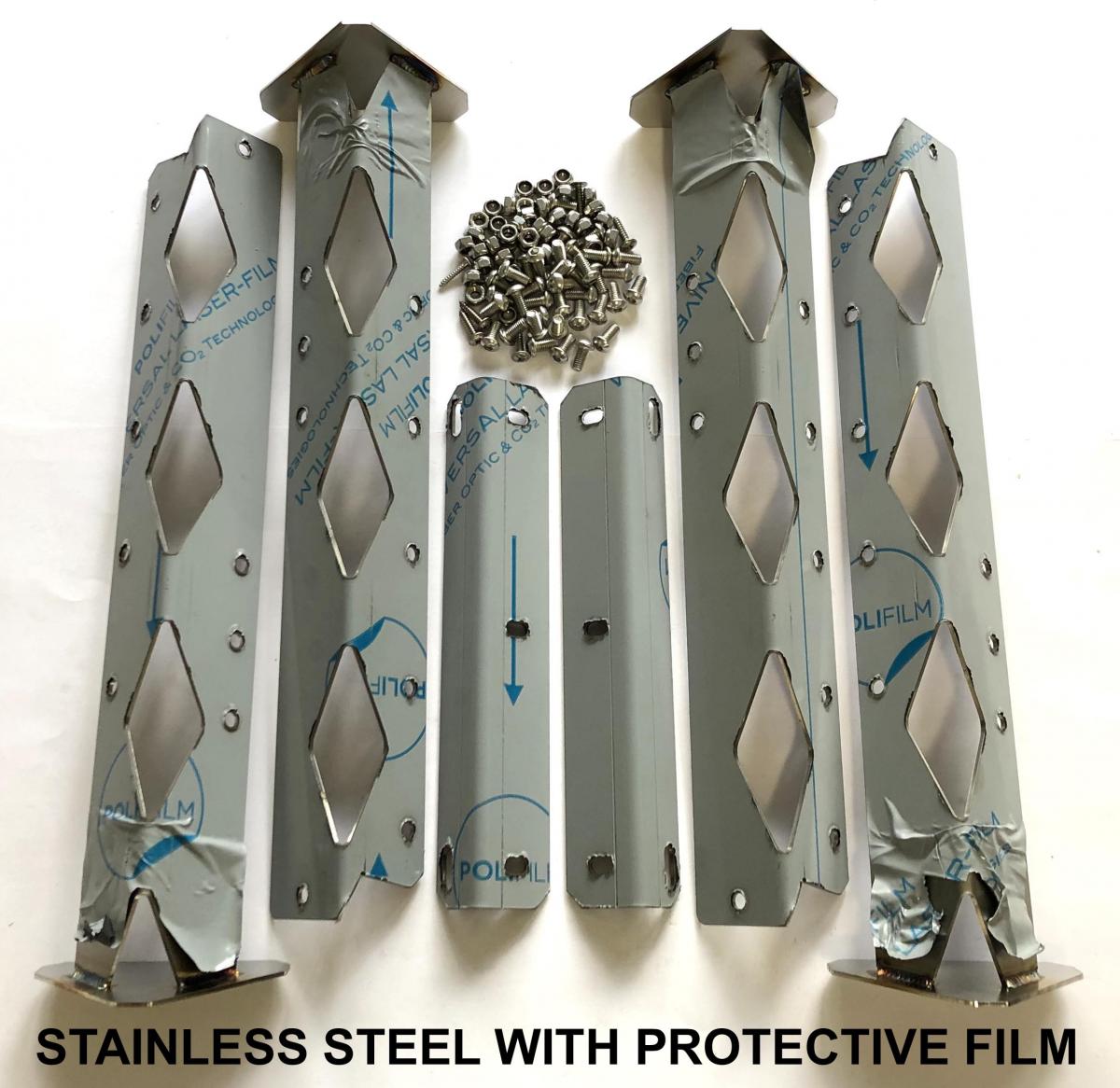 TAGZ FACTORY MX STAND LEG SET, STAINLESS STEELS 304 BRUSHED DP1