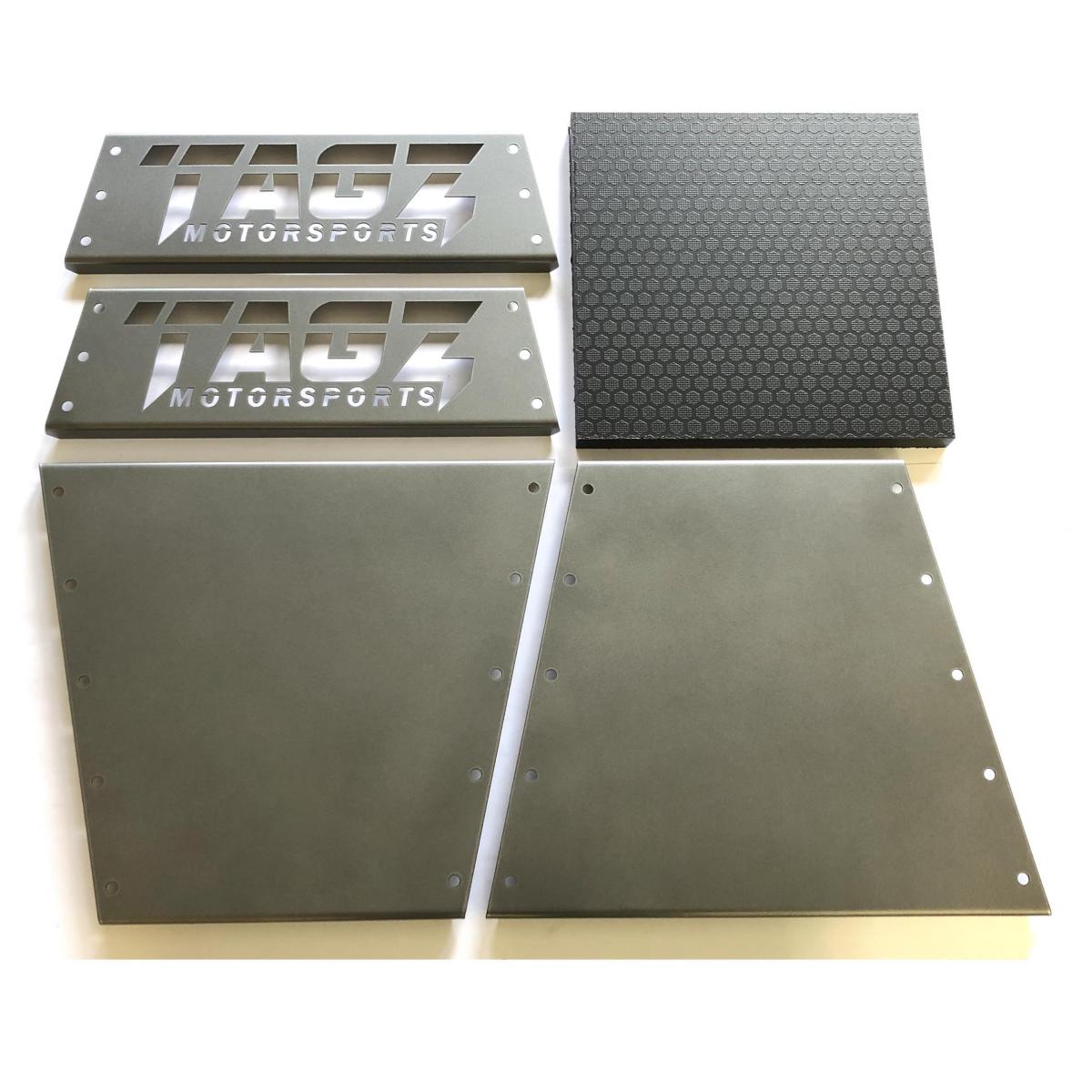 TAGZ FACTORY MX STAND PANEL SET, FINISH GLOSS GUNMETAL METALLIC