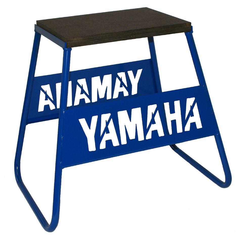 STAND 440 BLUE YAMAHA LOGO, MX LOGO STAND, SHOW ROOM STAND