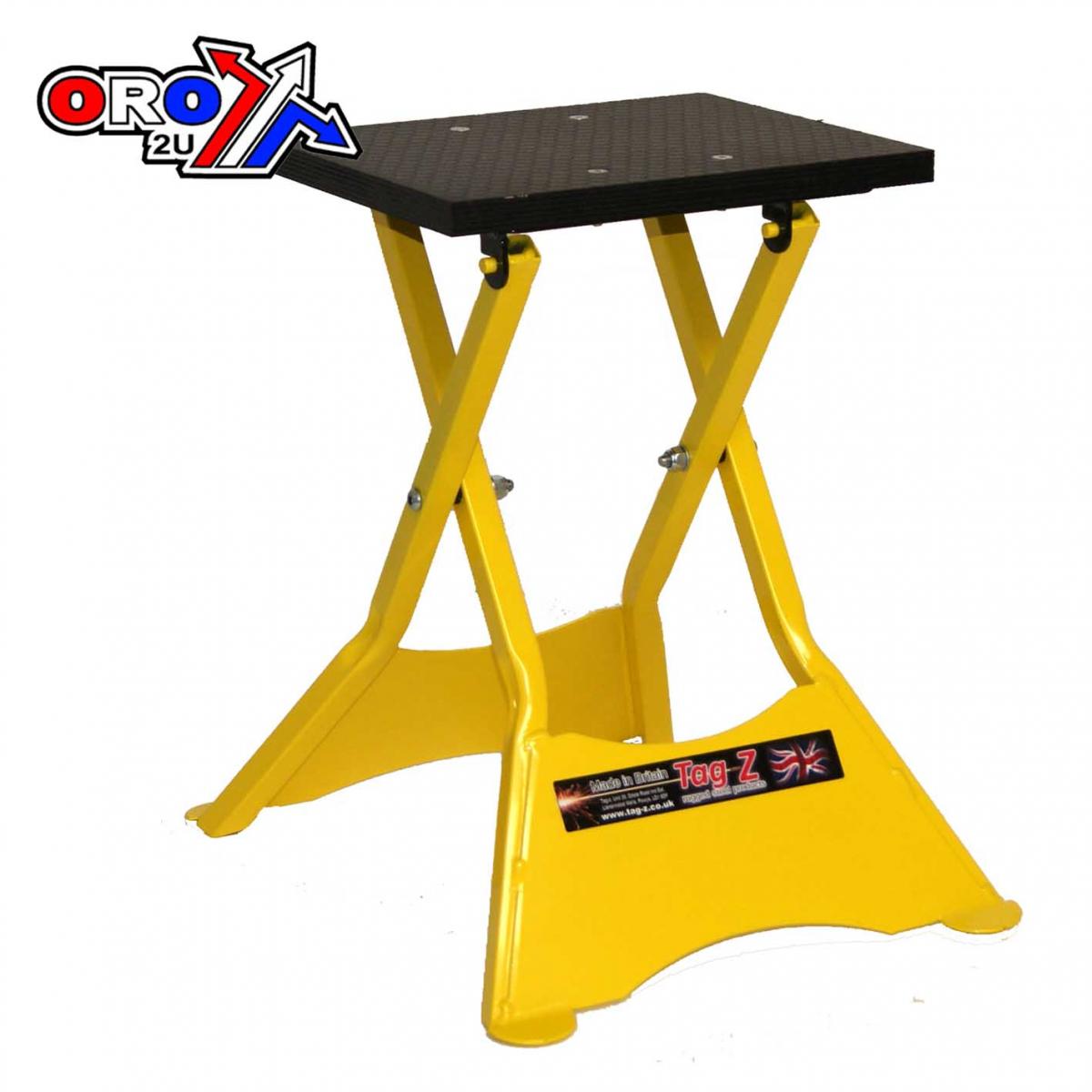 PRO FOLDING X-STAND YELLOW, SPACE SAVER MX STAND