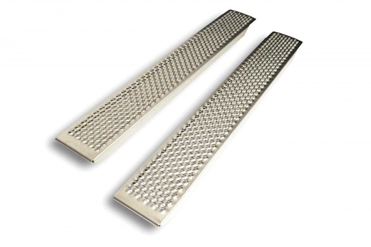 LOADING RAMP 2 PCS 150x20cm, MOTORCYCLE QUAD ATV ACCESS RAMP ALUMINUM, 400 KG COMBINED MAX LOAD 200 KG EACH