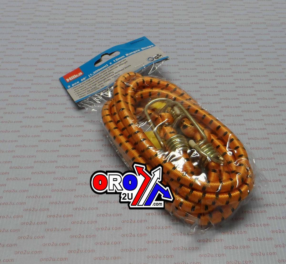 48'' BUNGEE CORD 12mm PK/2, Heavy Duty Bungee Straps, 84520048