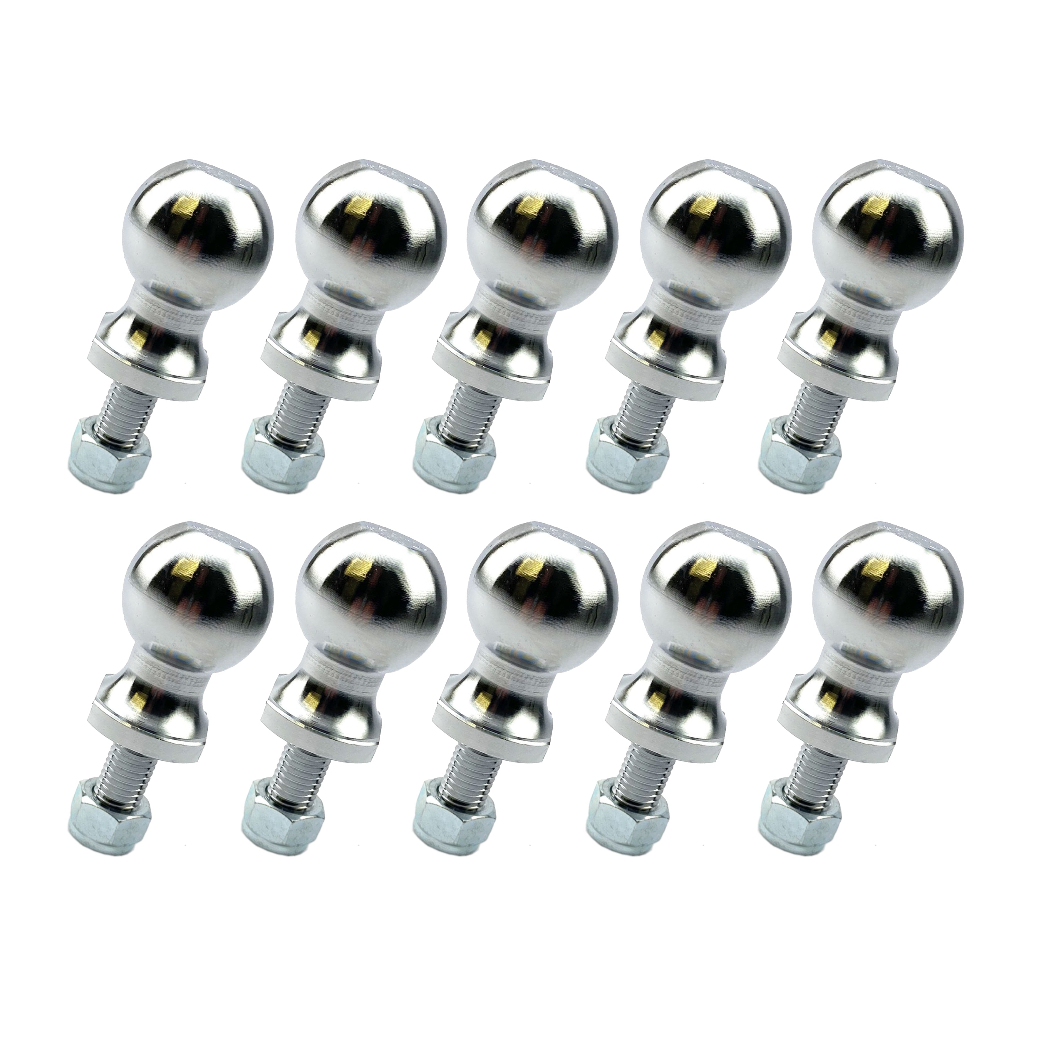 TRADE PACK 10 BALL HITCH, TRADE £5.95 EACH, 50mm TOW BALL UK SIZE