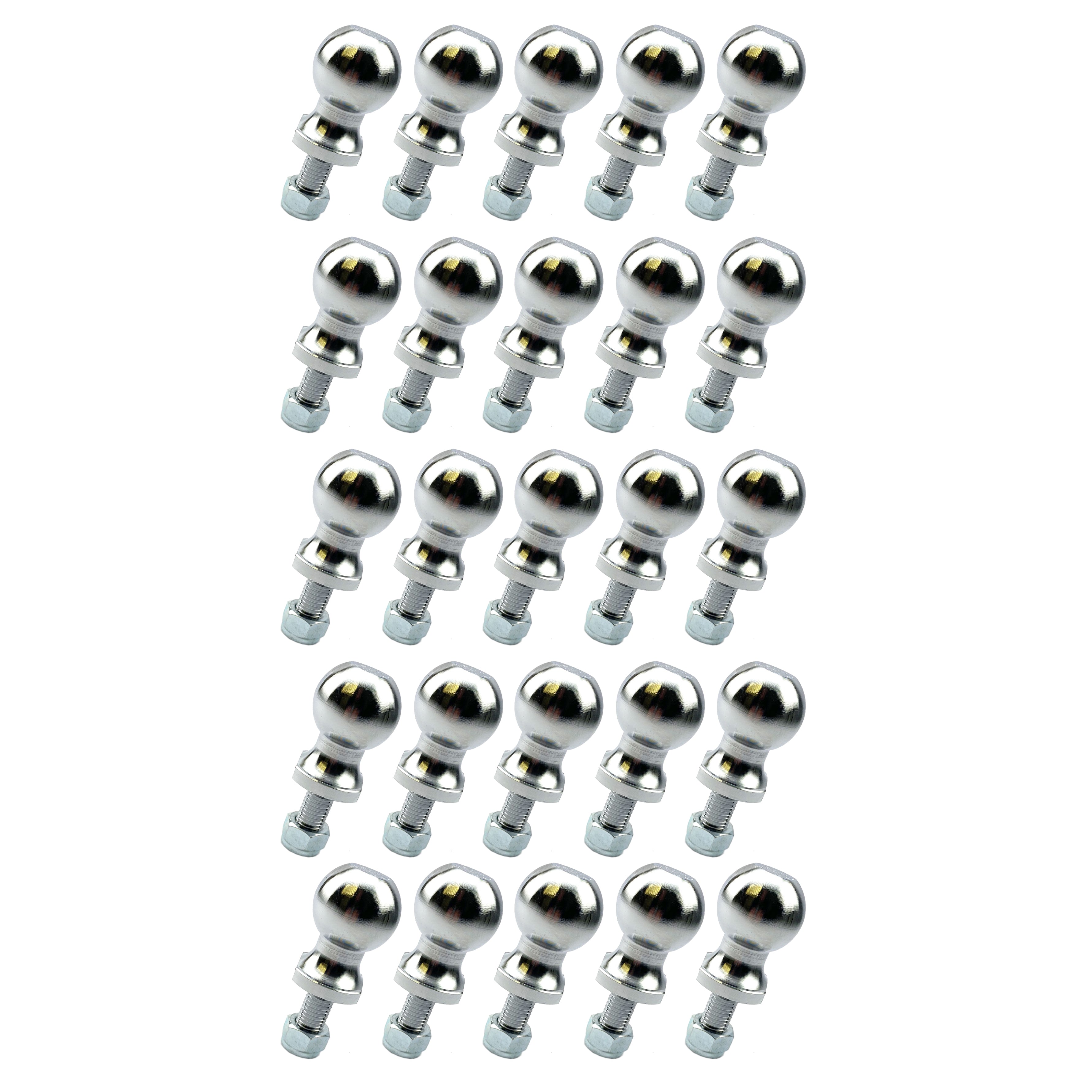 TRADE PACK 25 BALL HITCH, TRADE £5.60 EACH[UNPACKED], 50mm TOW BALL UK SIZE