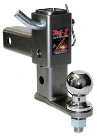MOUNT ADJ. 6DROP 1 HOLE, FITTED WITH A 50mm BALL, ATV UTV QUAD HITCH MOUNT
