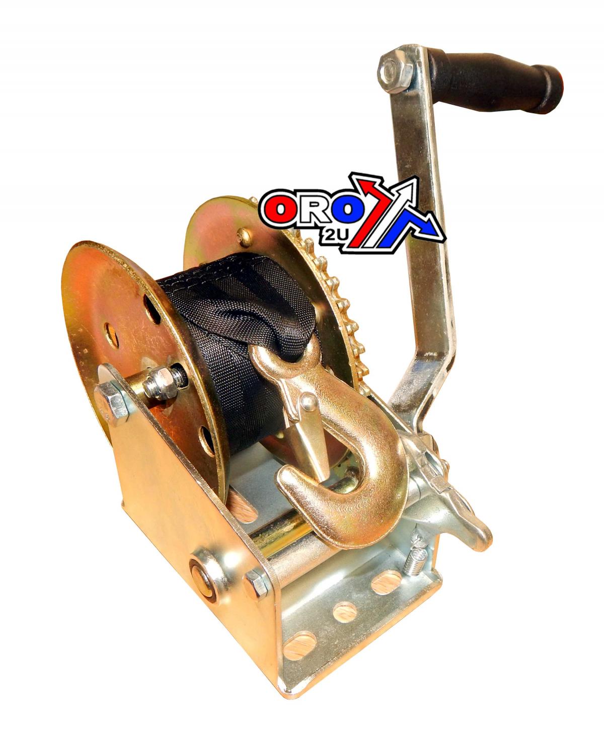 HAND WINCH 1200LB/545KG, ATV/UTV, BOAT/JET SKI. STRAP