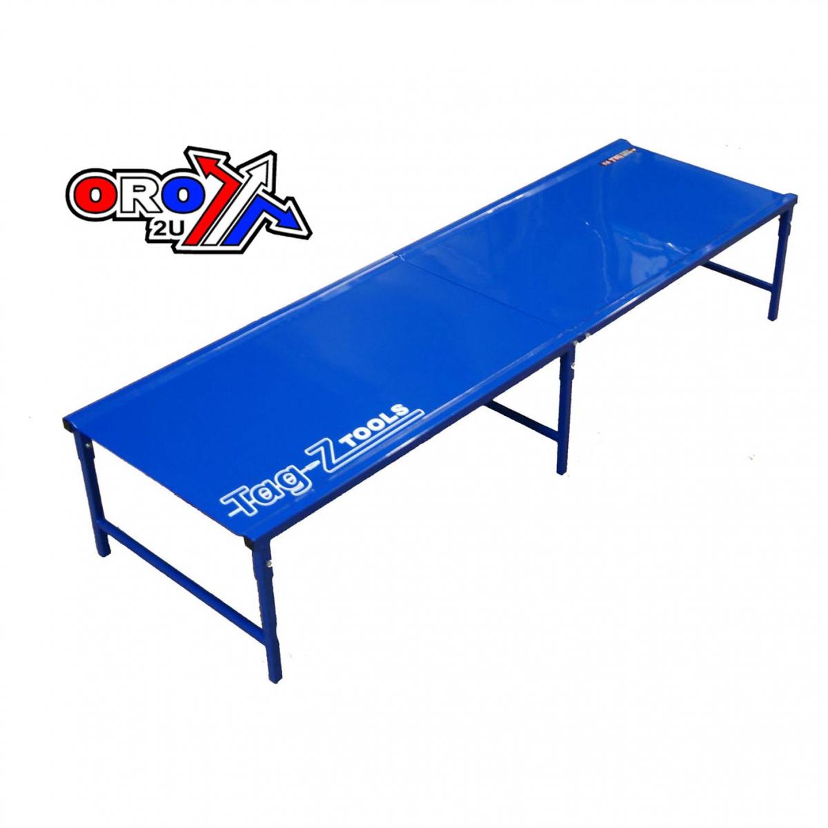 MOTORCYCLE WORKBENCH 440, YZ BLUE, BIKE WORK BENCH, 42kg FREIGHT CHARGE L115xH20xW70cm