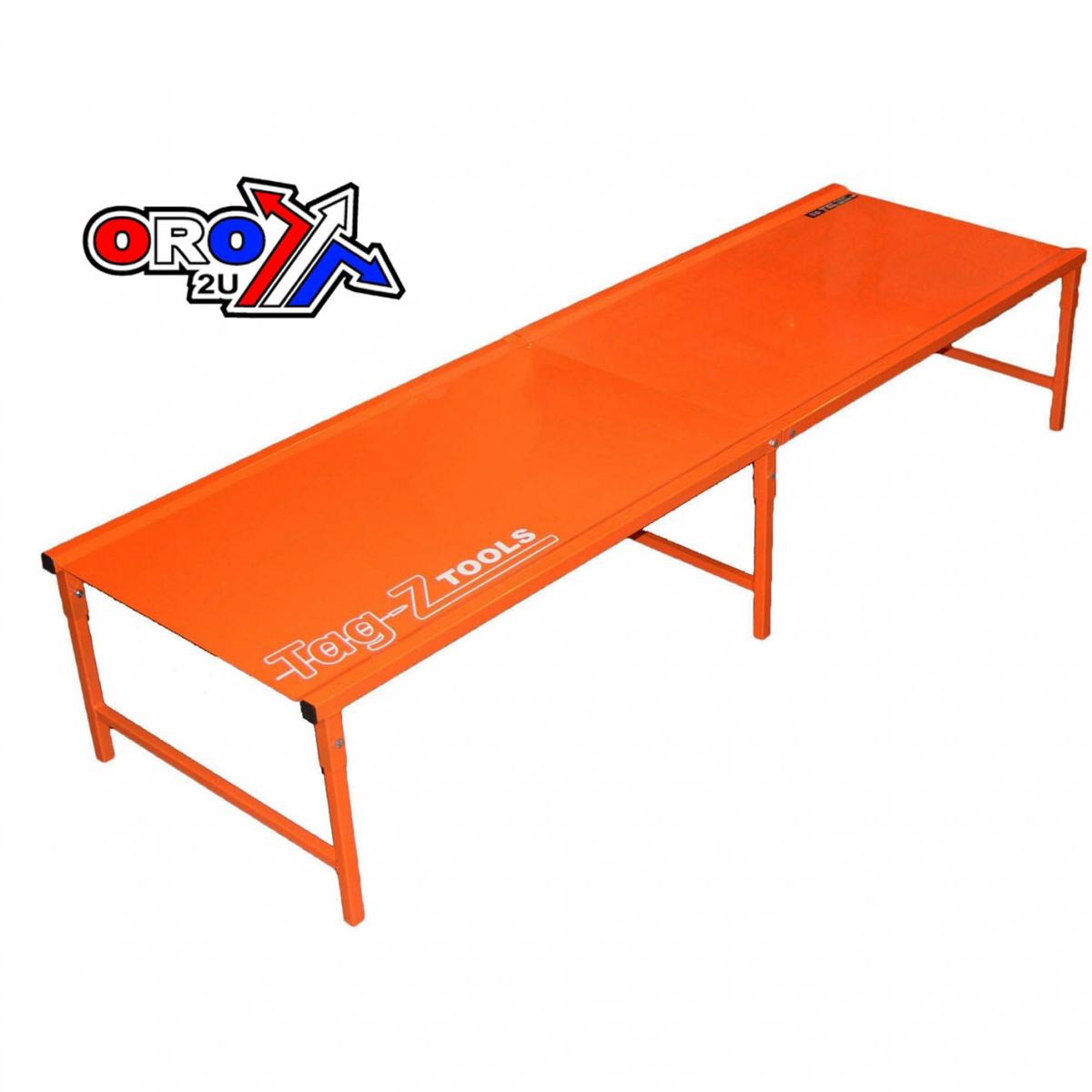MOTORCYCLE WORKBENCH 440, KTM ORANGE, BIKE WORK BENCH, 42kg FREIGHT CHARGE L115xH20xW70cm