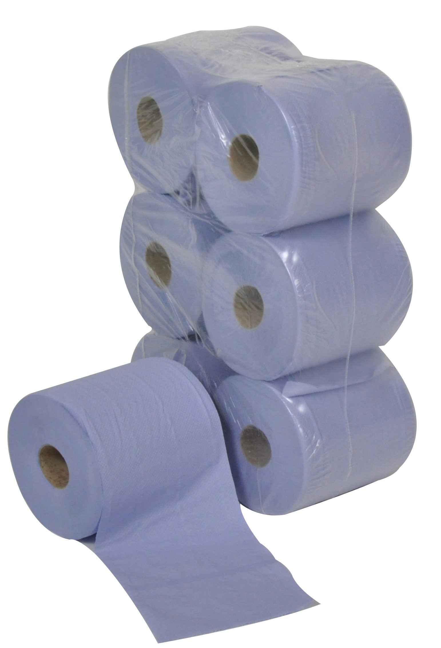 BLUE ROLL PAPER TOWEL EMBOSSED CENTRE FEED BLUE ROLL 150m X 170mm - SOLD EACH