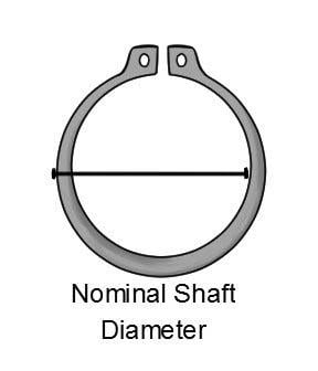 EXTERNAL CIRCLIPS 22MM BLACK, EXT 22MM SHAFT 08-338, !!!!! FOR KITS ONLY !!!!!